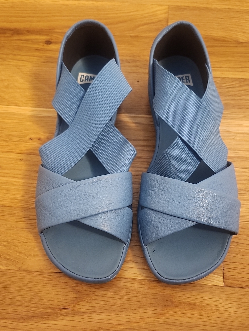 Camper Right Blue Sandals with Criss-Cross Straps sz 36